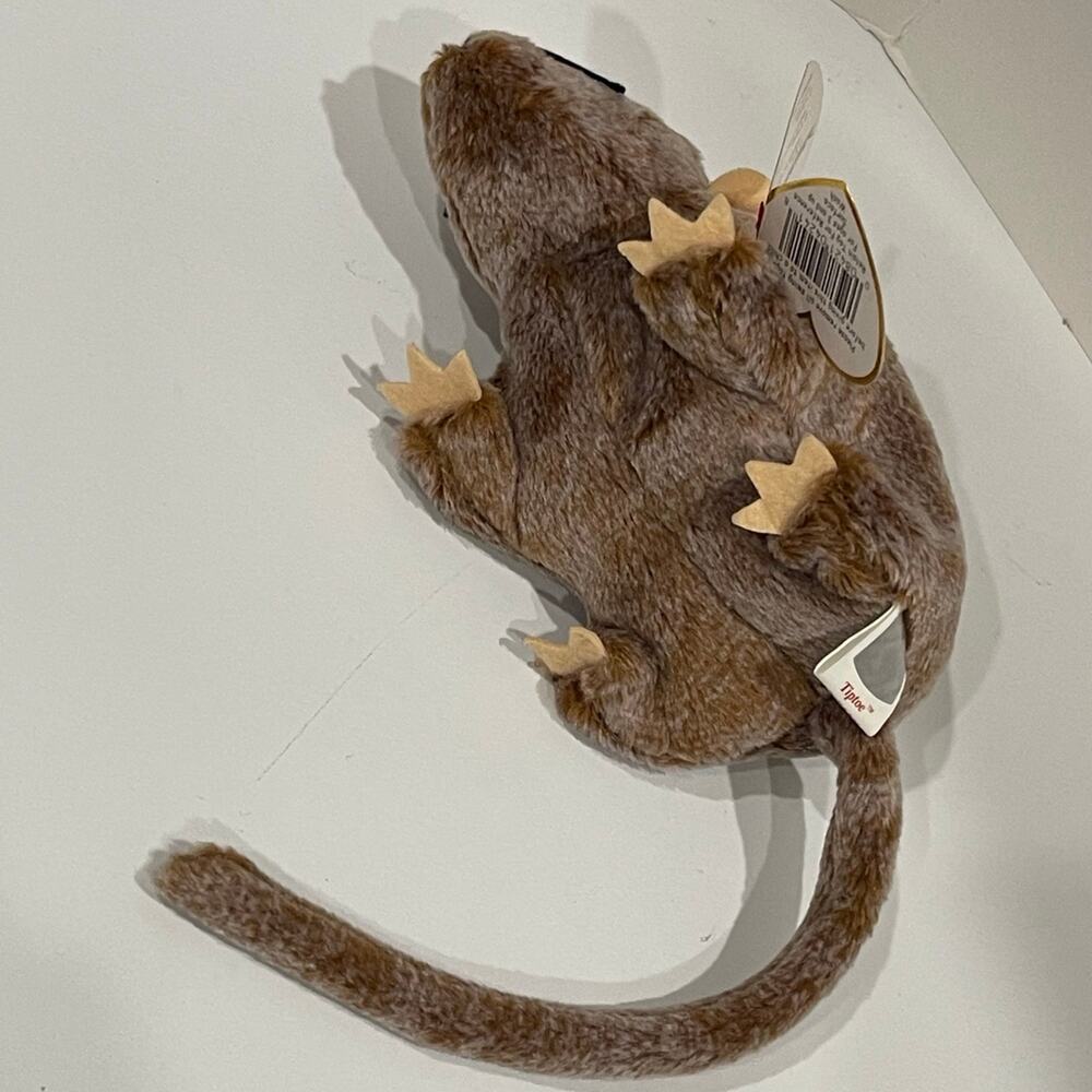 1999 TY BEANIE BABIES PLUSH BROWN RAT/MOUSE WITH TAG - Picture 4 of 5